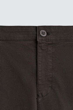 ZARA БРЮКИ ЧИНОС SKINNY FIT, КОРИЧНЕВЫЙ