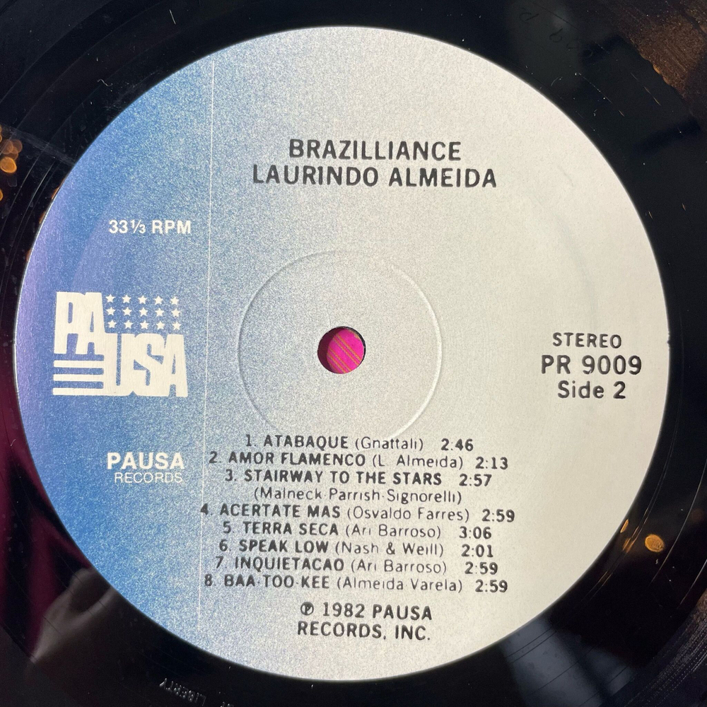 Винтажная виниловая пластинка LP Laurindo Almeida Featuring Bud Shank Brazilliance (USA 1982)
