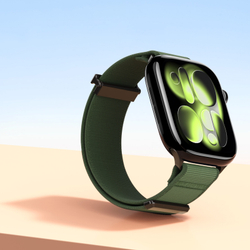 Ремешок зеленого цвета с магнитной фиксацией для смарт часов Apple Watch размером 42, 44, 45, 46, 49MM, серия Strap (YM Series) от Dux Ducis