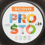 Сковорода алюминий, 24 см, антипригарное покрытие, Scovo, Prosto, СЭ-061