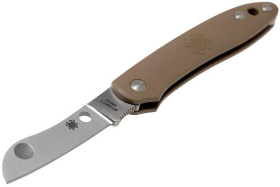 Складной нож Spyderco Roadie Slip Joint 189PBN c клинком из стали Böhler N690Co, рукоять FRN