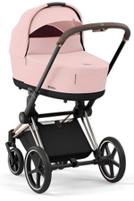 Коляска Cybex Priam IV Rosegold complete Cloud G Fog Grey Base G 3 в 1 Peach Pink