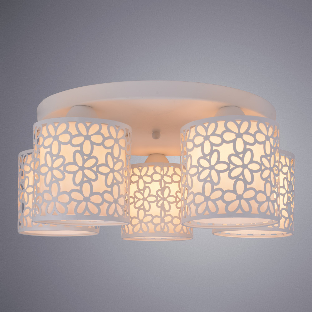 Люстра потолочная Arte Lamp Traforato A8349PL-5WH