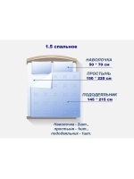 Постельное белье Мрамор 1,5 сп, наволочки 50*70, поплин