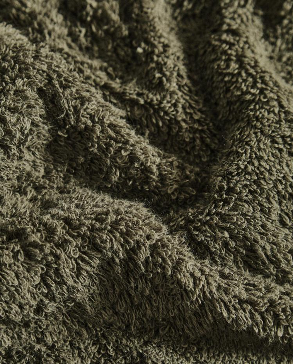 ZARA HOME ПОЛОТЕНЦЕ ИЗ ХЛОПКА ВЫСШЕГО КАЧЕСТВА (НАБОР ИЗ 3 ШТ), ХАКИ