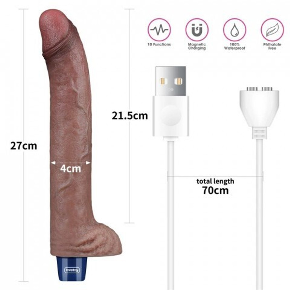 Реалистичный вибратор REAL SOFTEE (27*4 см.)