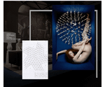 Pendant design lamp Raimond by Moooi (Silver,  D 100 cm)