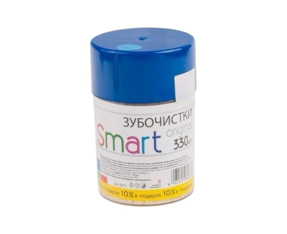 Зубочистки 330шт в банке Smart Арт.0673А