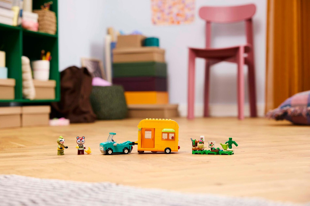 Конструктор Лего Анимал Кроссинг Фургон и магазин в саду Лейфа 77054 | LEGO Animal Crossing Garden Shop 263 детали 7+