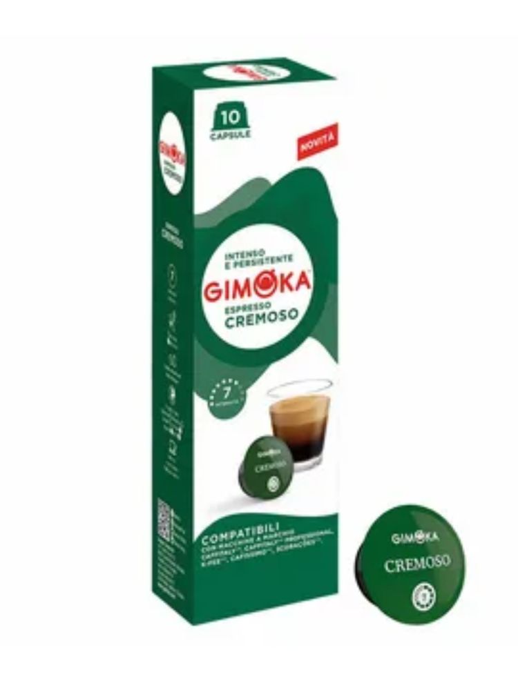 Кофе в капсулах Gimoka Cremoso Caffitaly K-fee 10 шт x 8 уп
