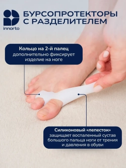Вальгусный корректор большого пальца (комплект)