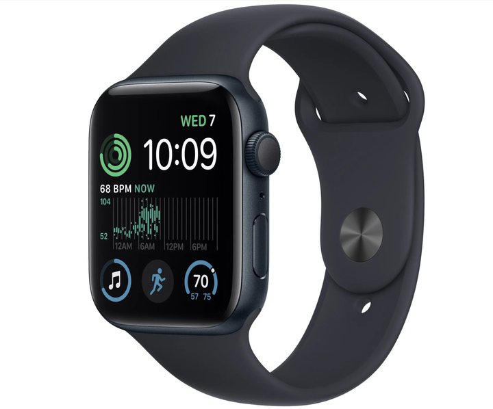 Умные часы Apple Watch SE 2 (2024) 44 мм Midnight (Черный), M/L