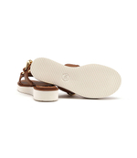 Кожаные шлепанцы scarlett Michael Kors - коричневый(40S2SCFA1L)