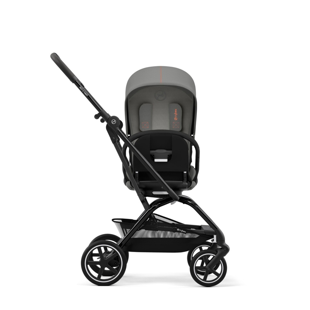 Коляска прогулочная Cybex Eezy S Twist+ 2 BLK (с дождевиком и бампером), Lava Grey
