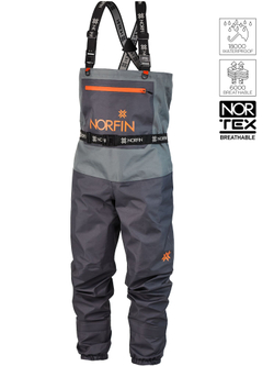 Полукомбинезон заброд. Norfin PILOT STOCKINGFOOT GRAY р.S
