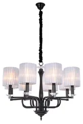 Люстра подвесная Sfera Sveta 2095/8 BLACK, 8×40 Вт, чёрная