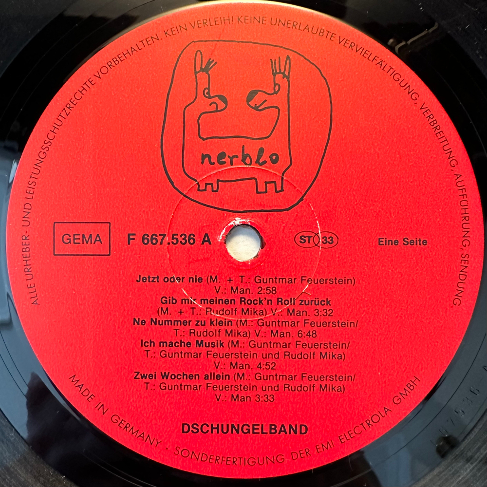 Die Dschungelband - Jetzt Oder Nie (Германия 1981г.)