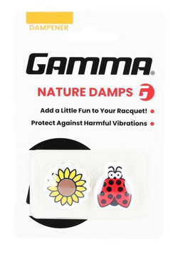 Виброгаситель теннисный Gamma Nature Dampeners 2P - sunflower/lady bug