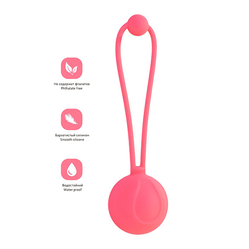 Коралловый вагинальный шарик 3,1см ToyFa L'Eroina Rosy 564005