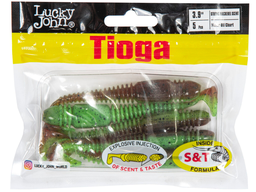 Виброхвосты съедоб. искусст. LJ Pro Series TIOGA 3.9in (10.00)/Z15 5шт.