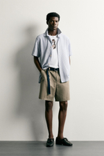РУБАШКА REGULAR FIT ИЗ РЕЛЬЕФНОЙ ТКАНИ — ZARA · 3277/401