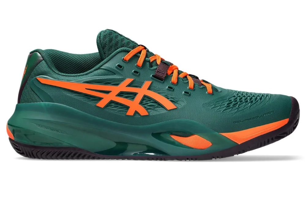 Мужские кросовки для Padel Asics Gel-Resolution X Padel - jewel green/energy orange