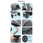 Детская коляска Luxmom V9 3в1 (коричневый)