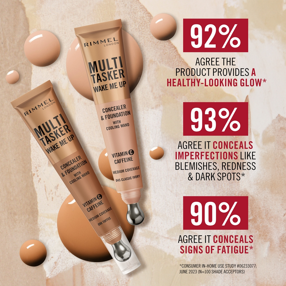Rimmel Multi-Tasker Wake Me Up - Подклад и корректор с эффектом осветления оттенок 60 Light Honey, 20 ml