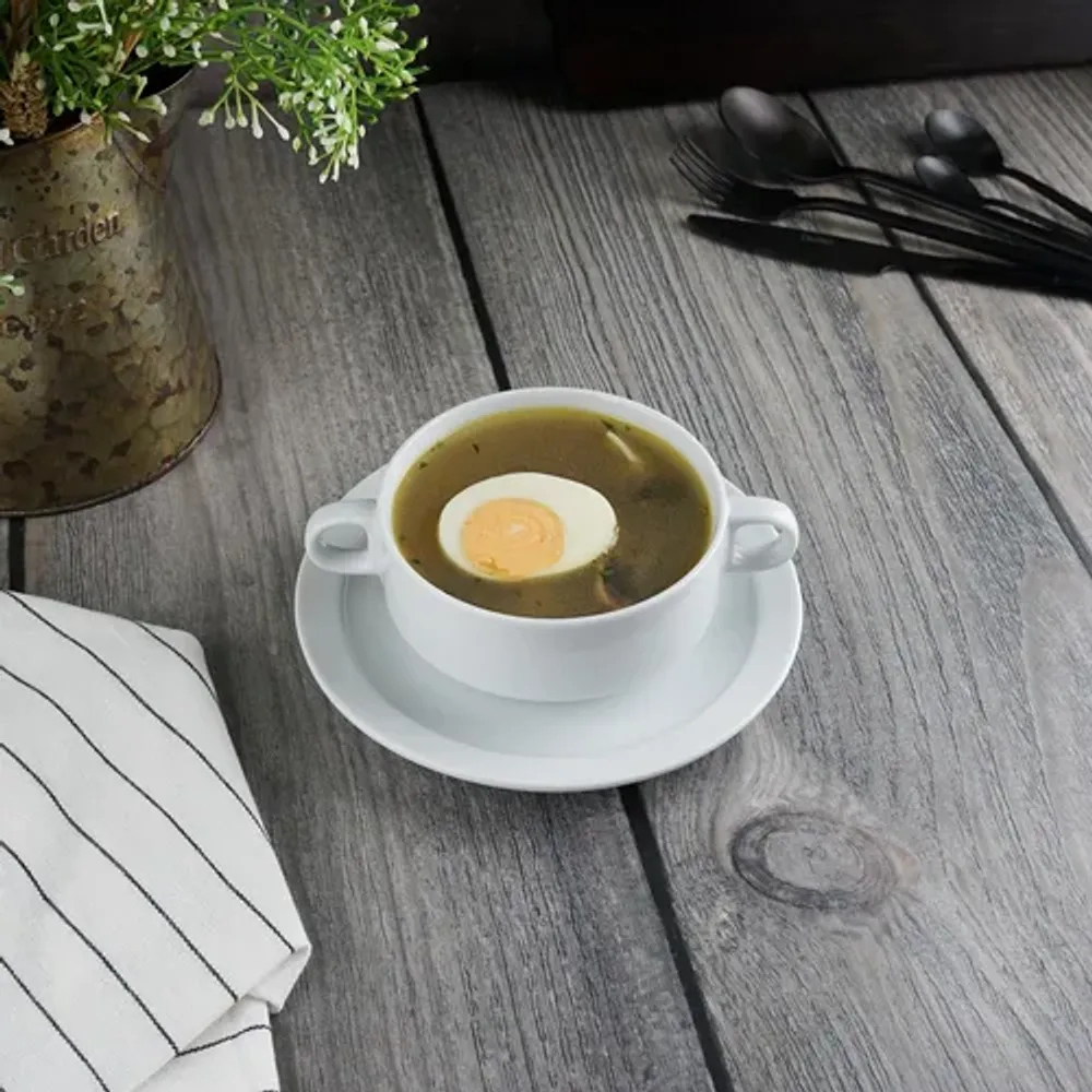Бульонная пара 320 мл d 11 см h5,5 см белая Glory Eco Stackable P.L. Proff Cuisine [6]