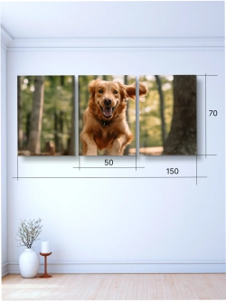 Картина Радость леса модульная 50x70см 3шт.