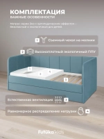 Диван - кровать 180х90 см Стич ткань Микровелюр