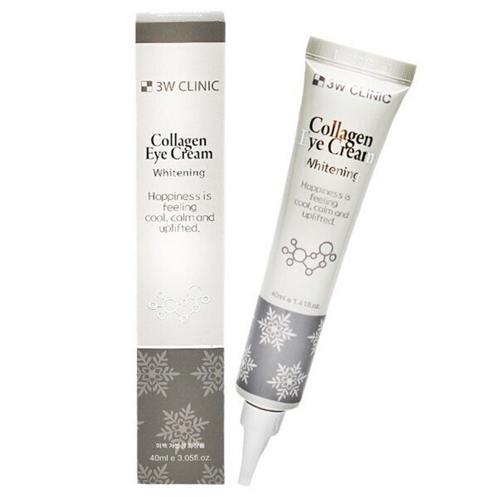 Осветляющий крем для век с коллагеном 3W Clinic Collagen Eye Cream Whitening, 40мл