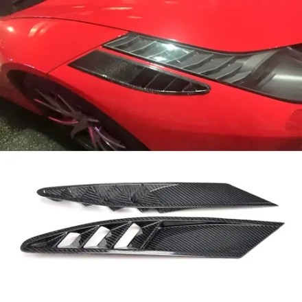 Карбоновые накладки на воздухозаборники переднего бампера для Ferrari 458 2009-2015 Феррари