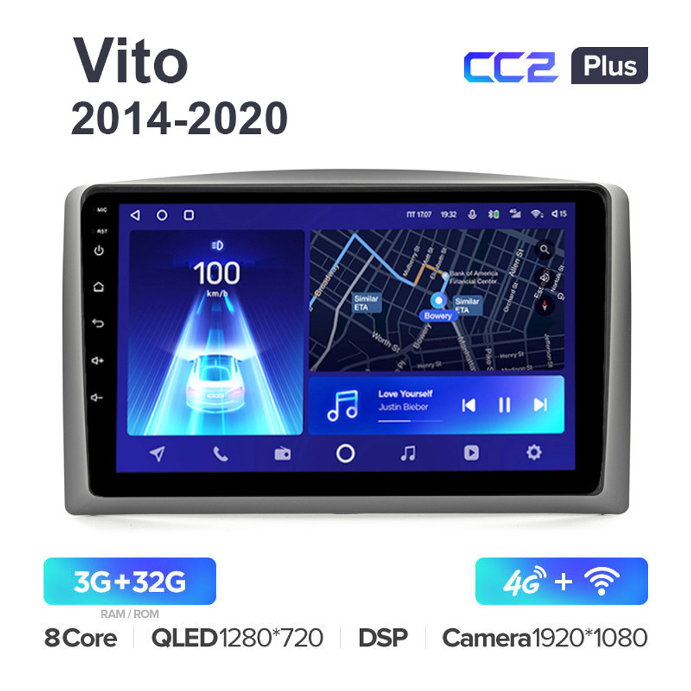 Teyes CC2 Plus 10,2"для Mercedes-Benz Vito 2014-2020