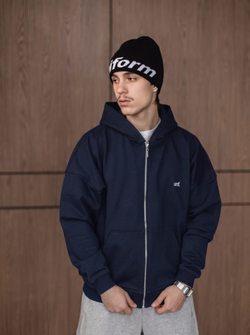 Худи UNIFORM Heavy Zip unf. темно-синий