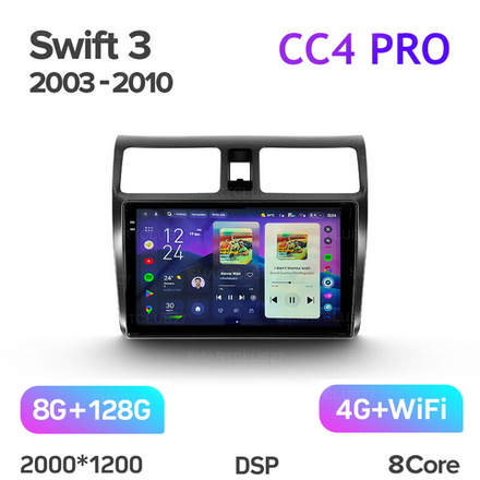 Teyes CC4 Pro 10,2" для Suzuki Swift 2003-2010