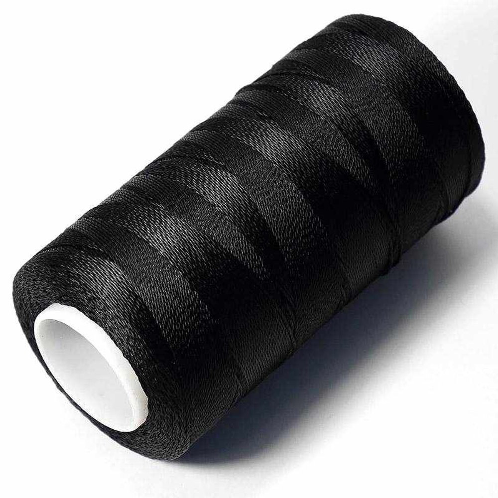 Нитки полиэфирные Петроканат Polytex, 50 г, 32tex*3 (0,50 мм), черные