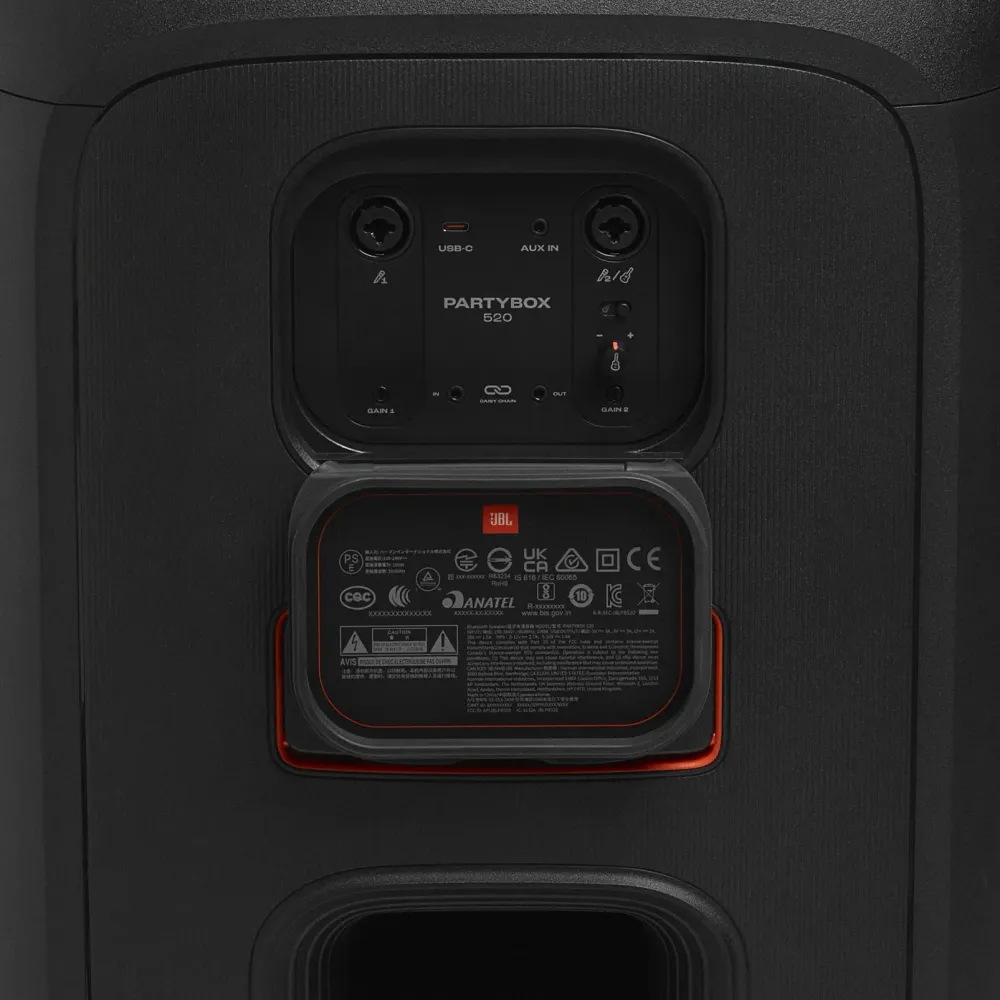 Портативная аудиосистема JBL PARTYBOX 520, черный - 4