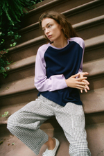 БРЮКИ В КЛЕТКУ С ЭЛАСТИЧНЫМ ПОЯСОМ — ZARA