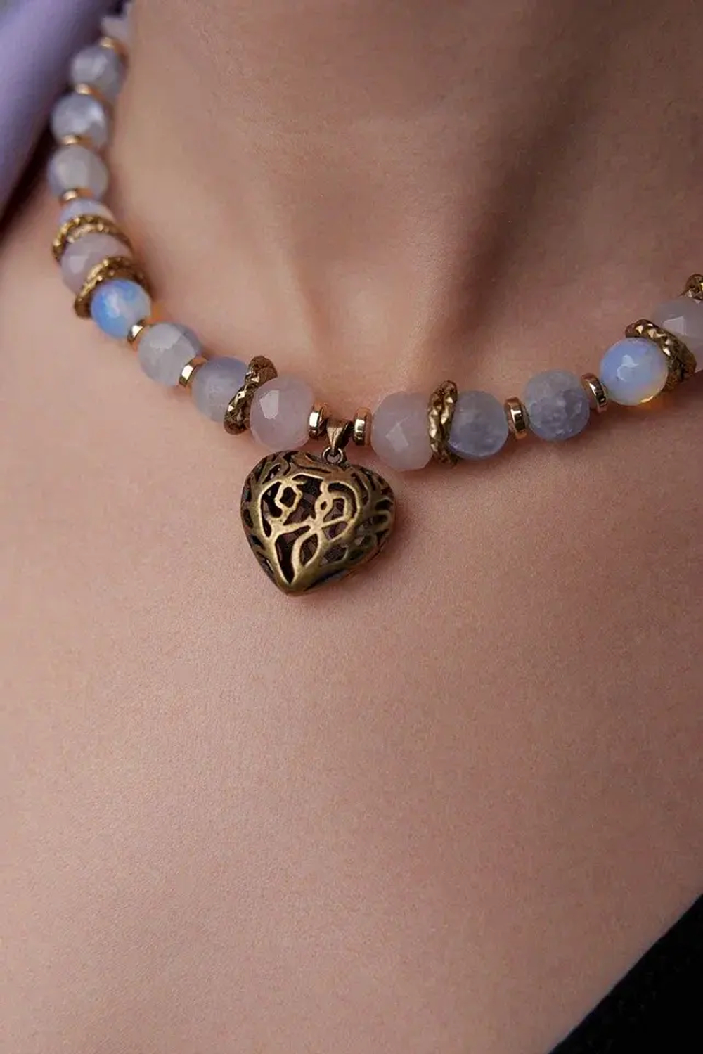 HMG 1314 Heart кварц Чокер арт.2500