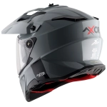 Шлем AXOR X-CROSS DUAL VISOR SC, с визором, цвет светло-серый (XL)