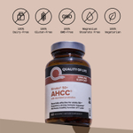 Quality of Life, Kinoko 50+ AHCC со стерилизованными пробиотиками, 60 растительных капсул