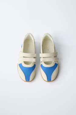 ZARA СПОРТИВНЫЕ БАЛЕТКИ, СИНИЙ