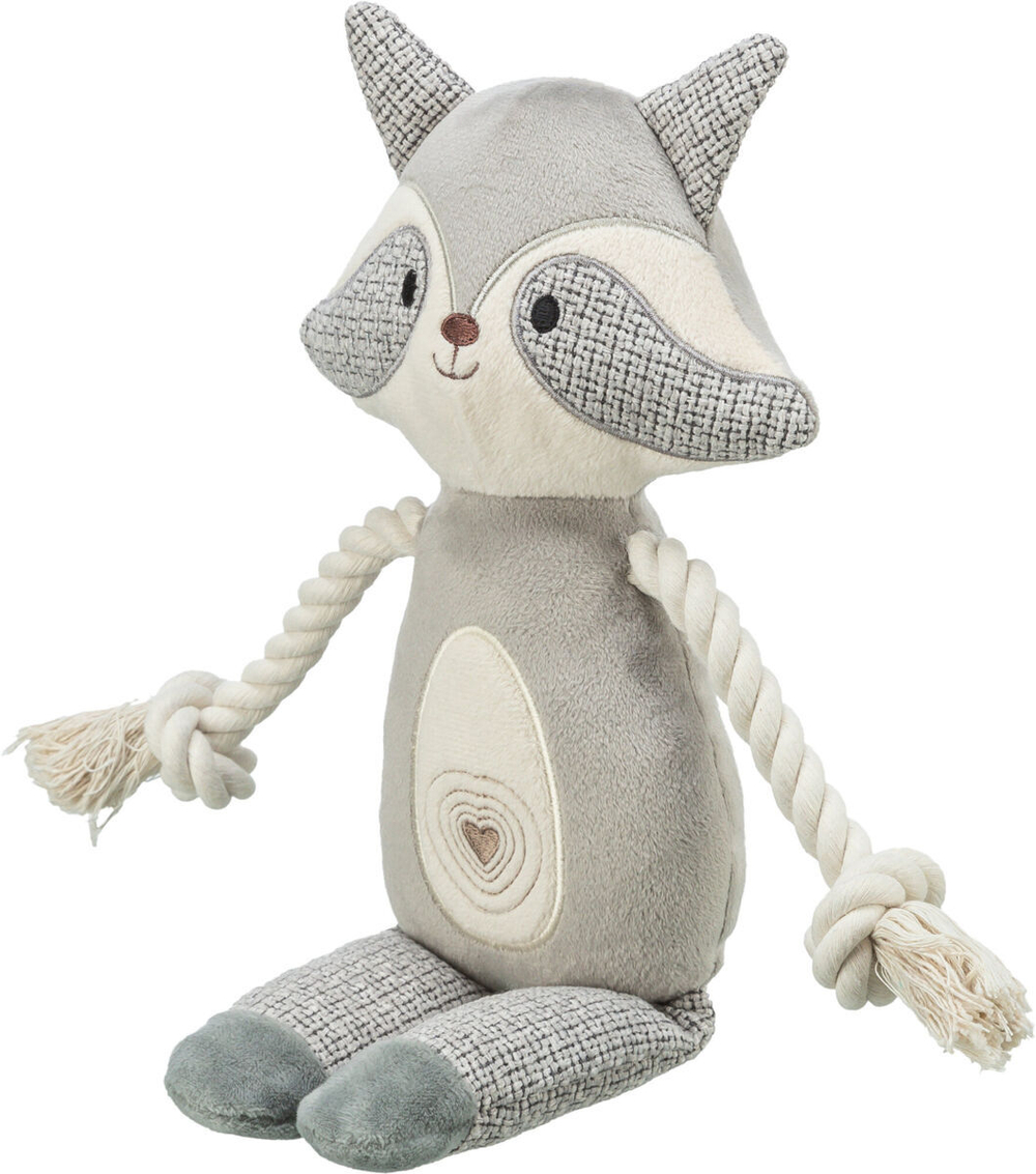 Игрушка "Енот", плюш/веревка, 33 см, Trixie