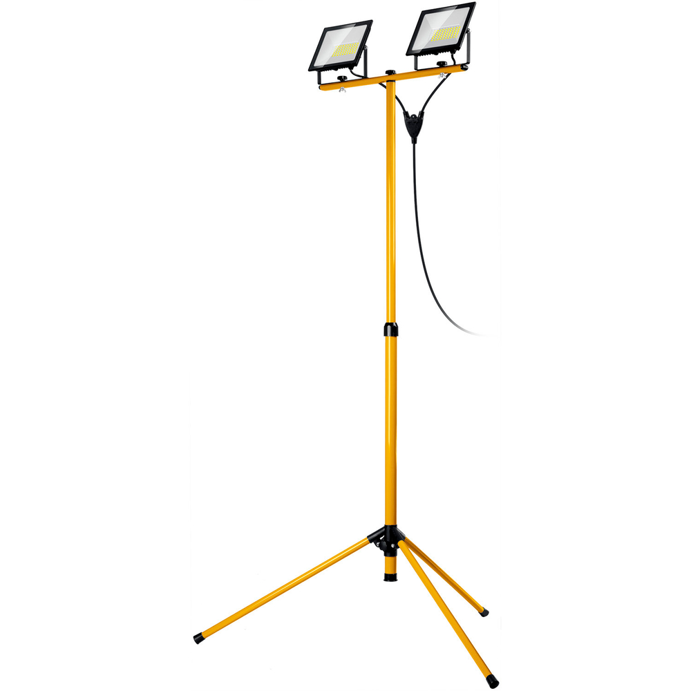 STAYER LED-MAX, 2 х 50 Вт, 6500 К, IP 65, 1.6 м, светодиодные прожекторы на штативе (56925-2-50)