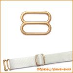 Рамки-регуляторы для бюстгальтера металл 15.0 мм, золото 02, ГМХ3435, 50 шт