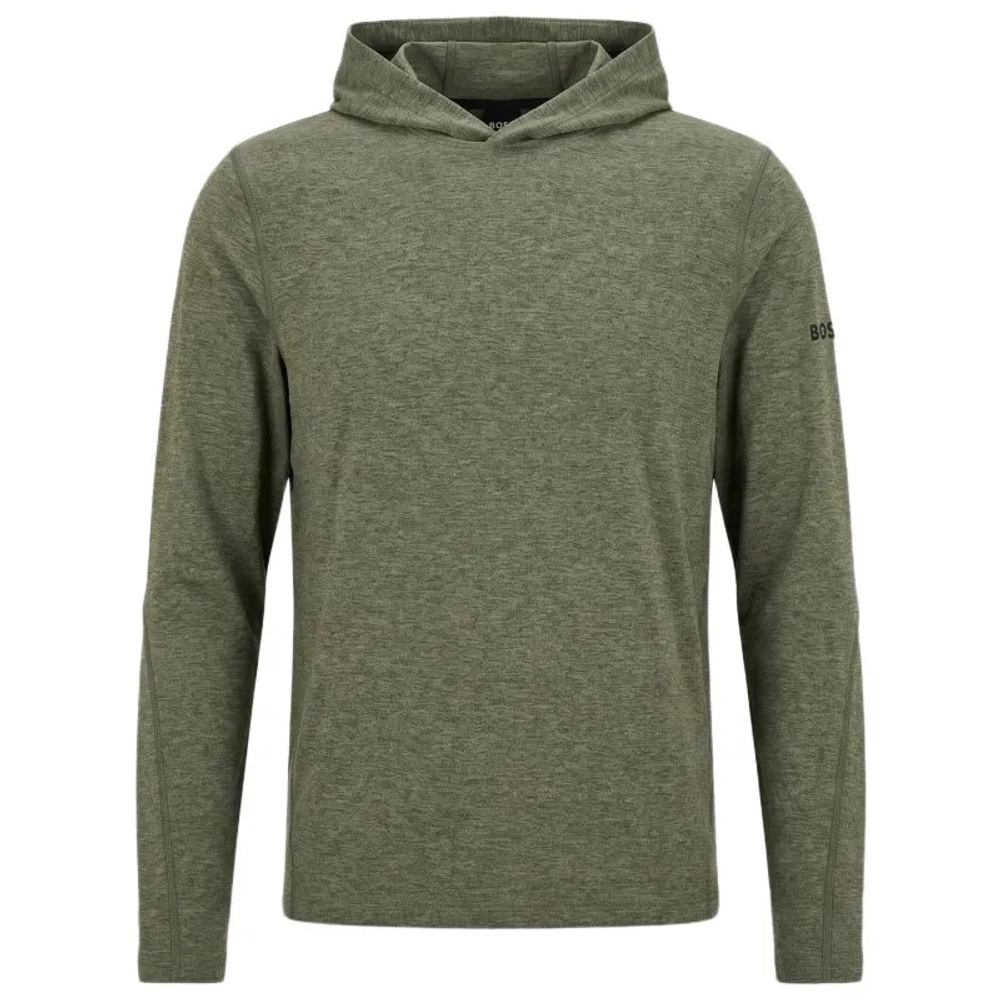 Мужская теннисная кофта BOSS Active Hoodie - open green