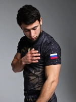 Футболка спортивная Россия с гербом флагом мма