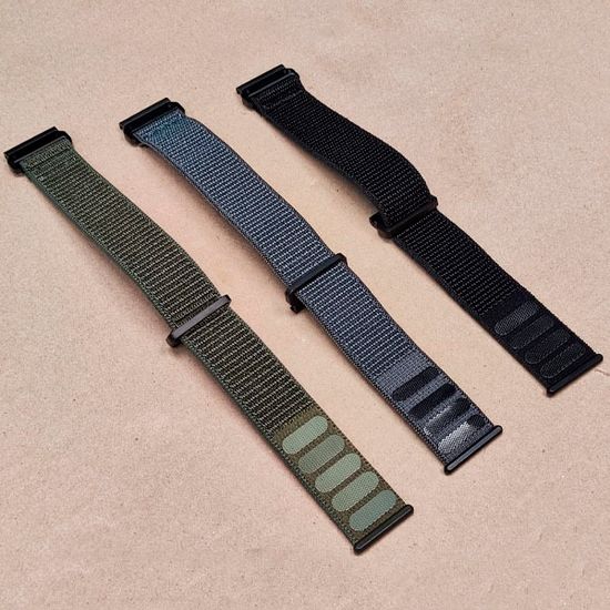 Ремешок TacFit 26 мм. для Garmin Fenix 7x / 6x / 5x / 3, Enduro 2 / Tactix 7, Tactix Delta нейлоновый быстросъемный на липучках (Хаки)