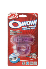 Фиолетовое эрекционное виброкольцо OWOW PURPLE (Цвет: фиолетовый)